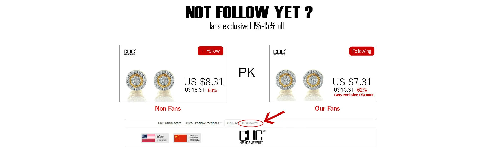 CUC 8MM Round Shaped Screw Back Stud Earring Iced Out Cubic Zirconia Men Women Earring Hip Hop Jewelry Best Gift
