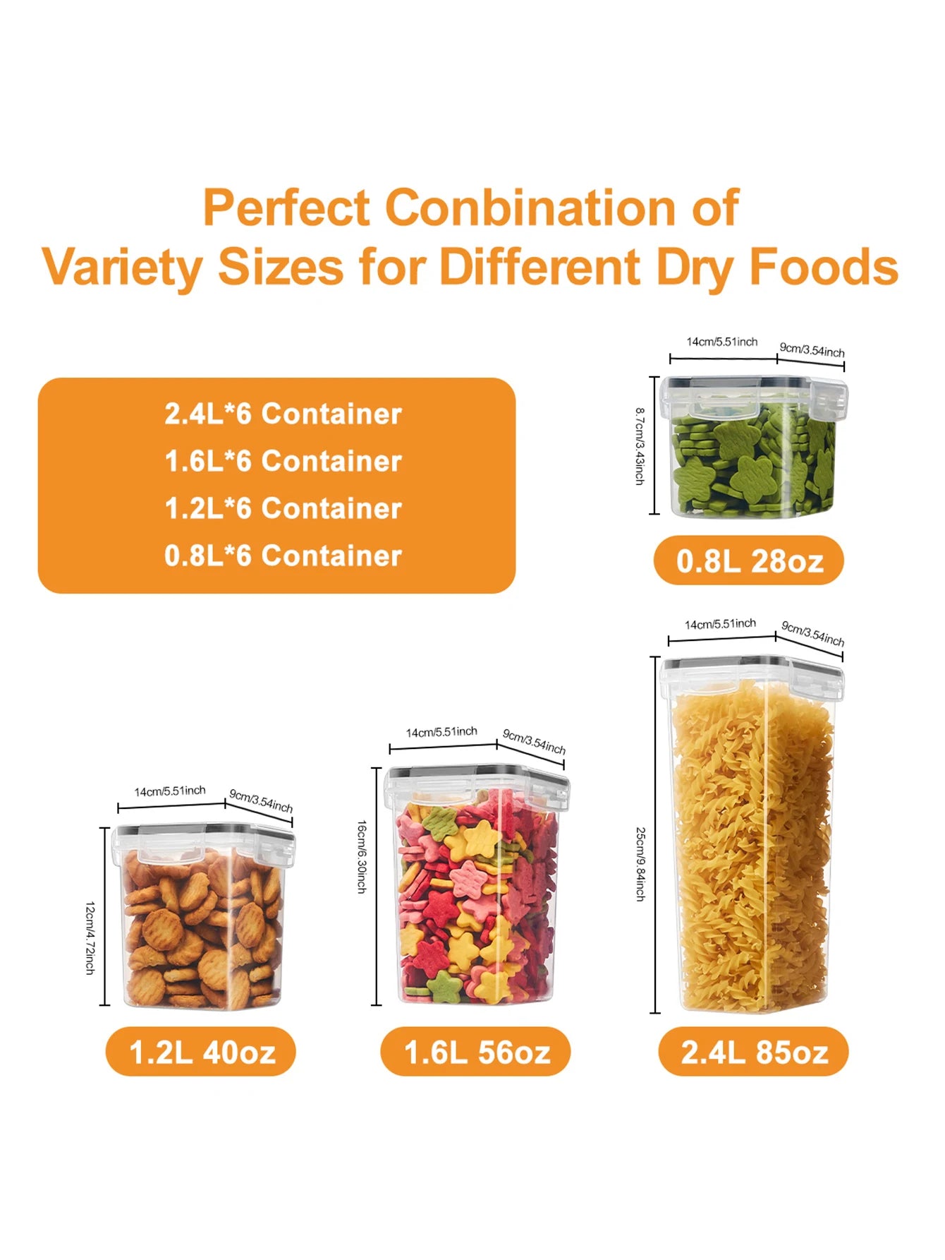 48pcs，kitchen gadgets, sealed pasta boxes with LIDS, labels and markings