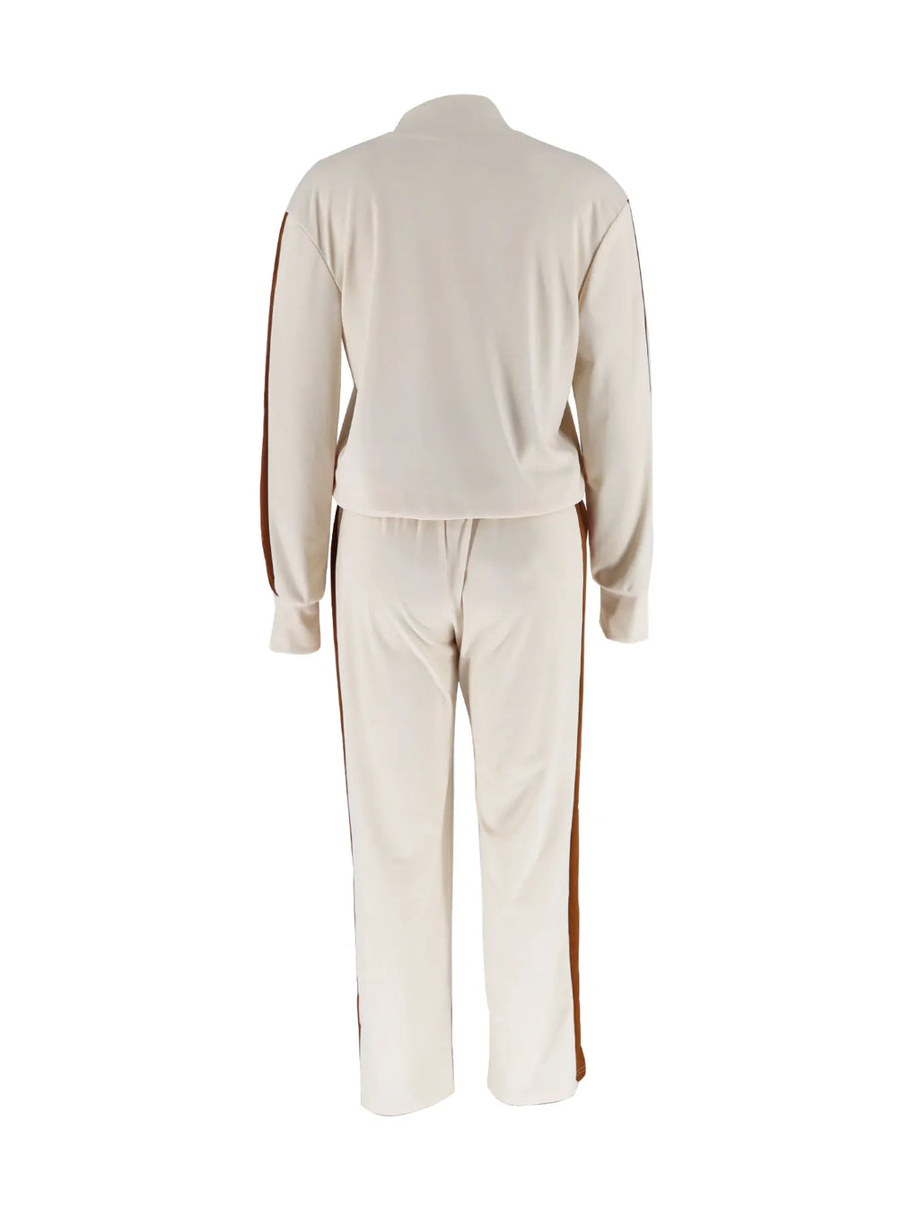 2 Piece Casual Sportswear Set - Women's Zip Jacket and Drawstring Pants