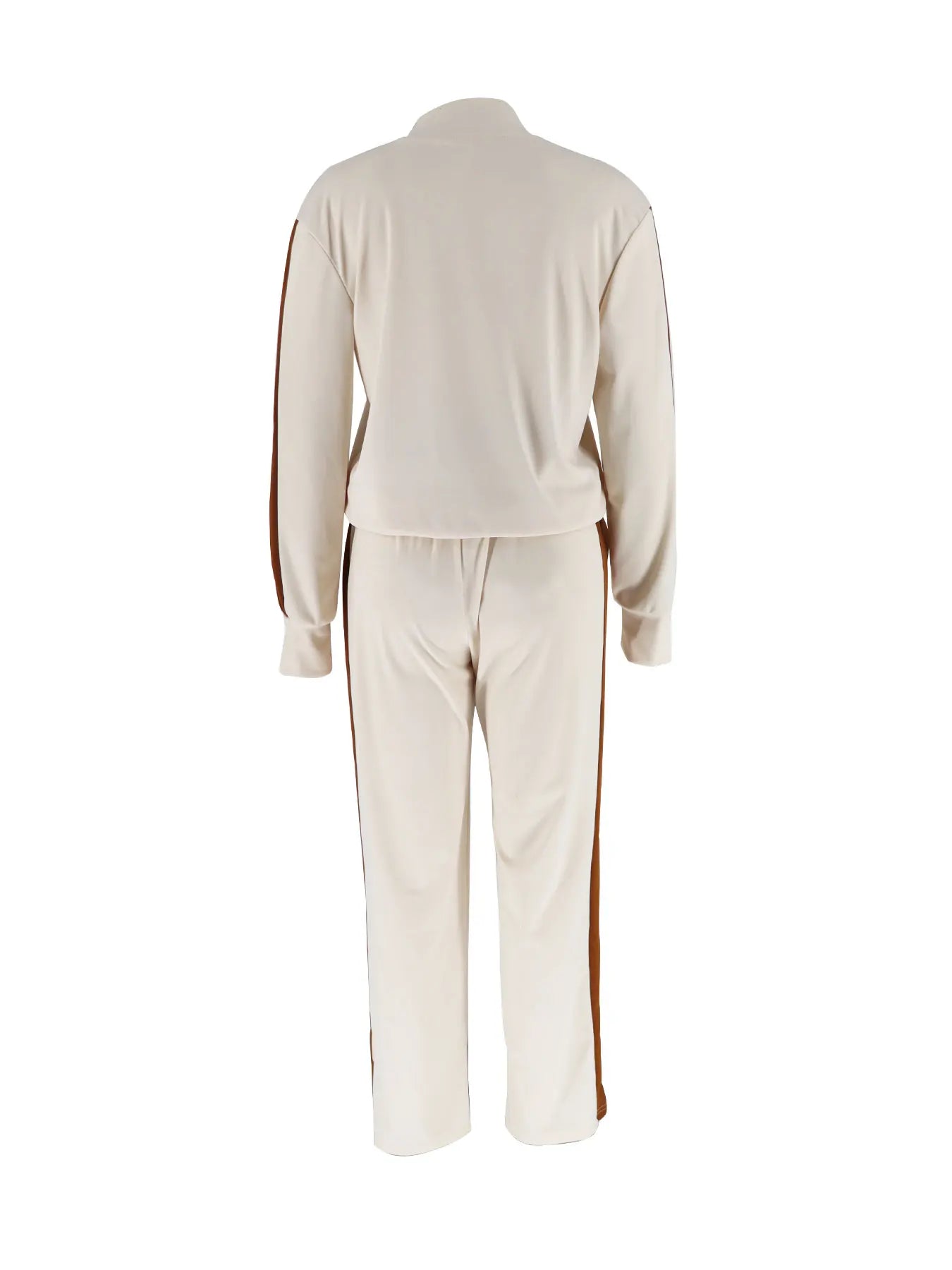 2 Piece Casual Sportswear Set - Women's Zip Jacket and Drawstring Pants