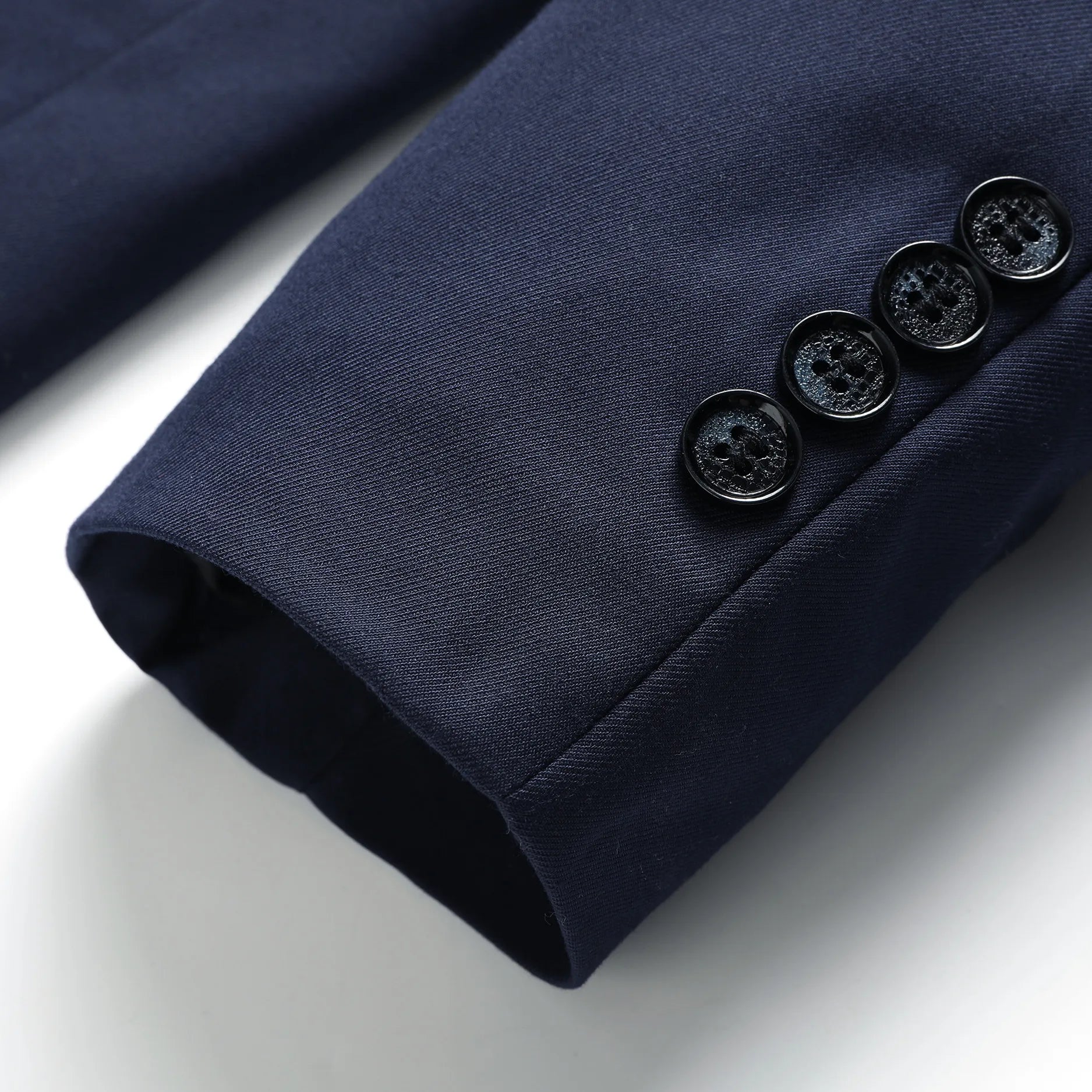 Men's White High-End Suit Two-Piece Suit Four Seasons Business Formal Wear Anti-Wrinkle Non-Stick Wool Suit Workplace Work Cloth