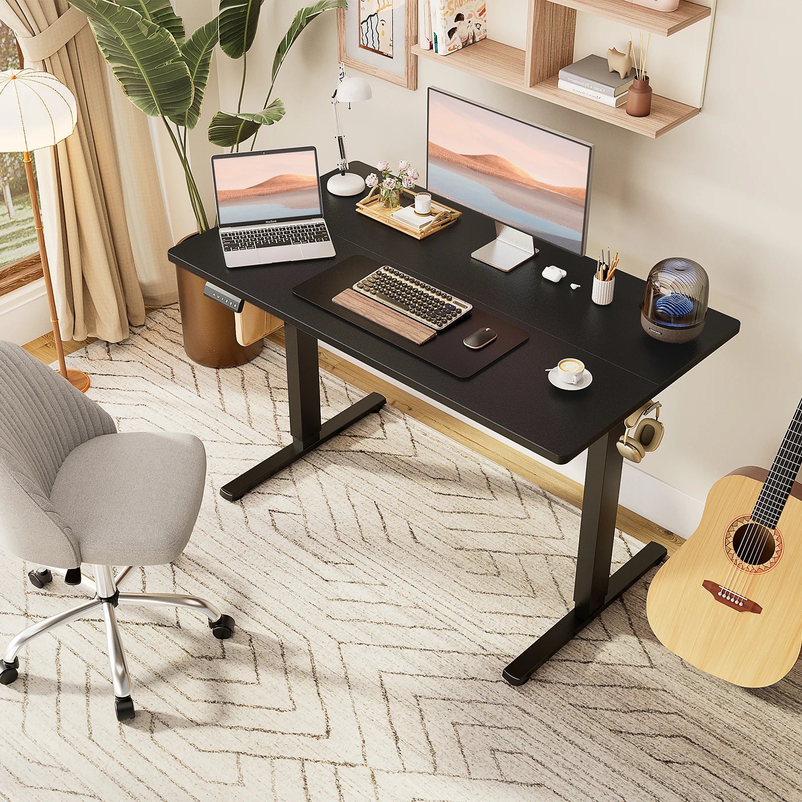 JHK Electric Standing Computer Desk Height Adjustable Workstation