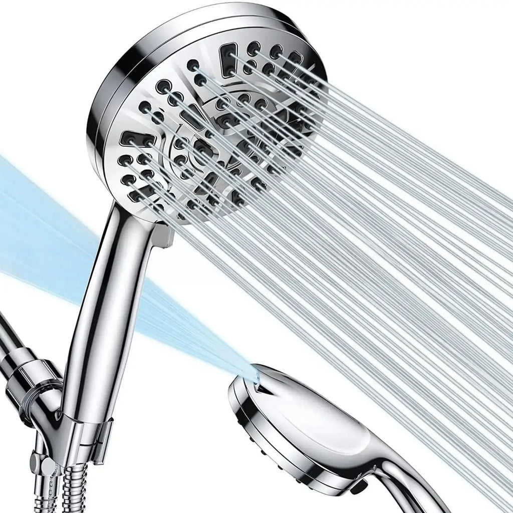 SZRSTH Shower Head with Handheld, High Pressure 10 Modes with 59" Stainless Steel Hose Adjustable Holder