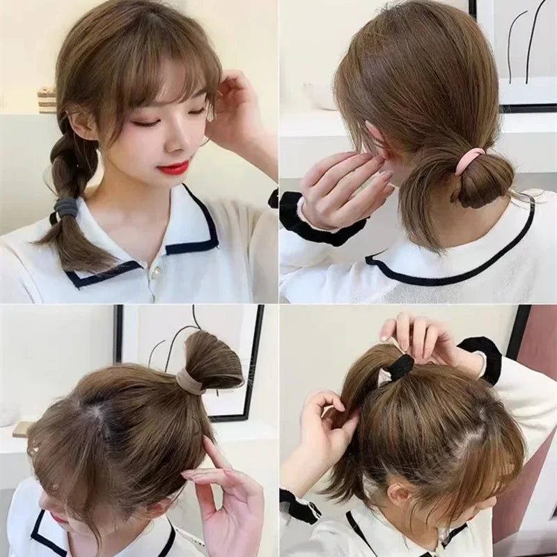 50/100pcs Black Hair Bands for Men Women Girls Hairband High Elastic Rubber Band Hair Ties Ponytail Holder Scrunchies Accessorie