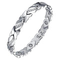 Leaves Magnetic Bracelet with 3500 Gauss Magnets Magnetic Therapy Bracelet Pure Copper for Women Men Jewelry Gift