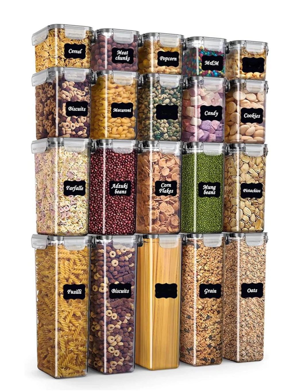 48pcs，kitchen gadgets, sealed pasta boxes with LIDS, labels and markings