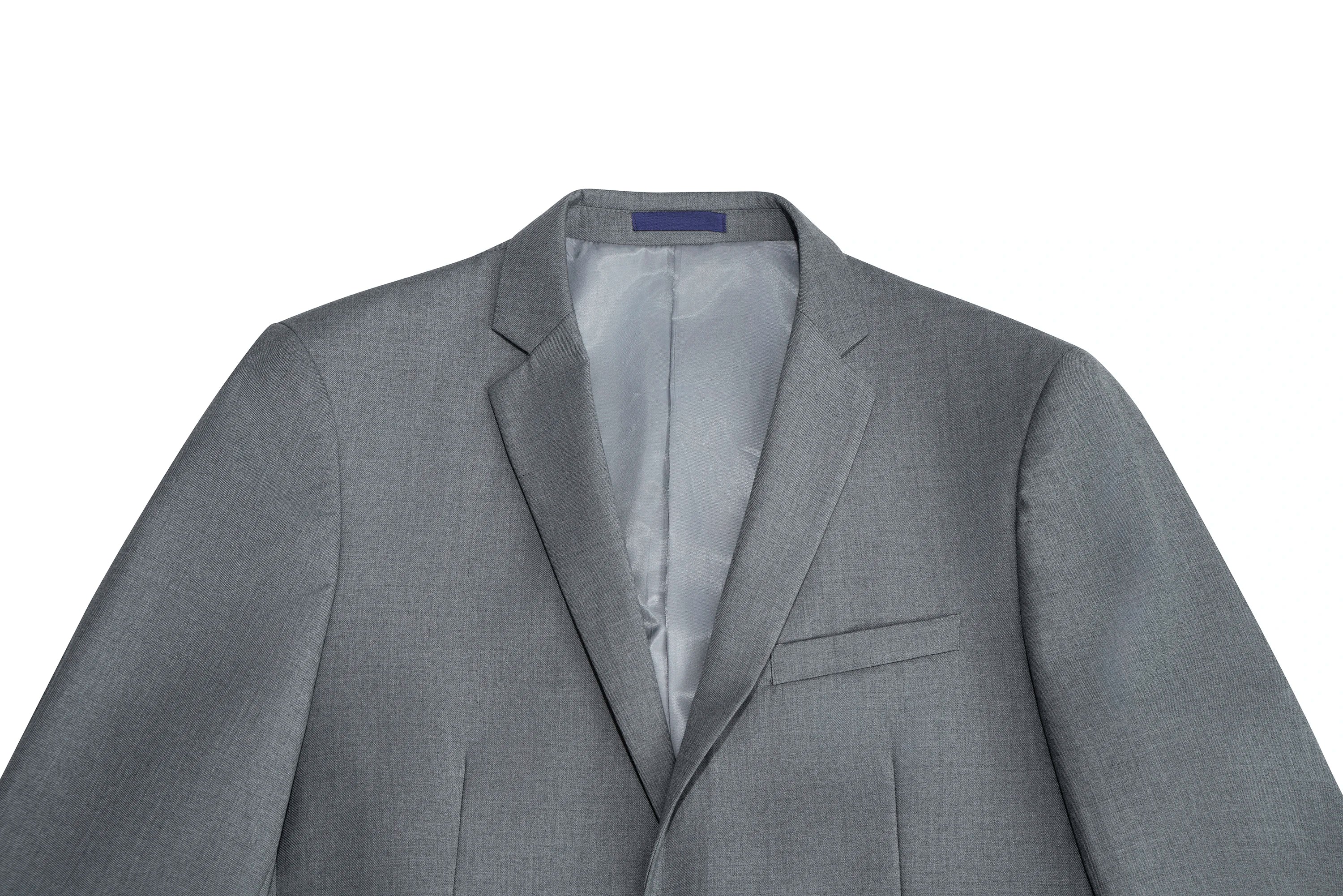 3pcs Men's Classic Solid Color Suit Set Long Sleeve Blazer with Button Details Non-Stretch Fabric Regular Fit for All Seasons