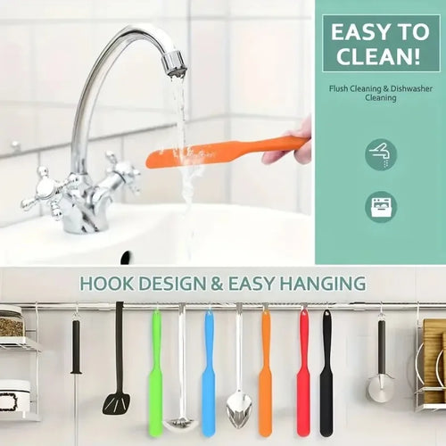 1 Piece Random Color Food Scraper, Non Stick Design, Heat-resistant