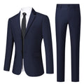 Men's White High-End Suit Two-Piece Suit Four Seasons Business Formal Wear Anti-Wrinkle Non-Stick Wool Suit Workplace Work Cloth
