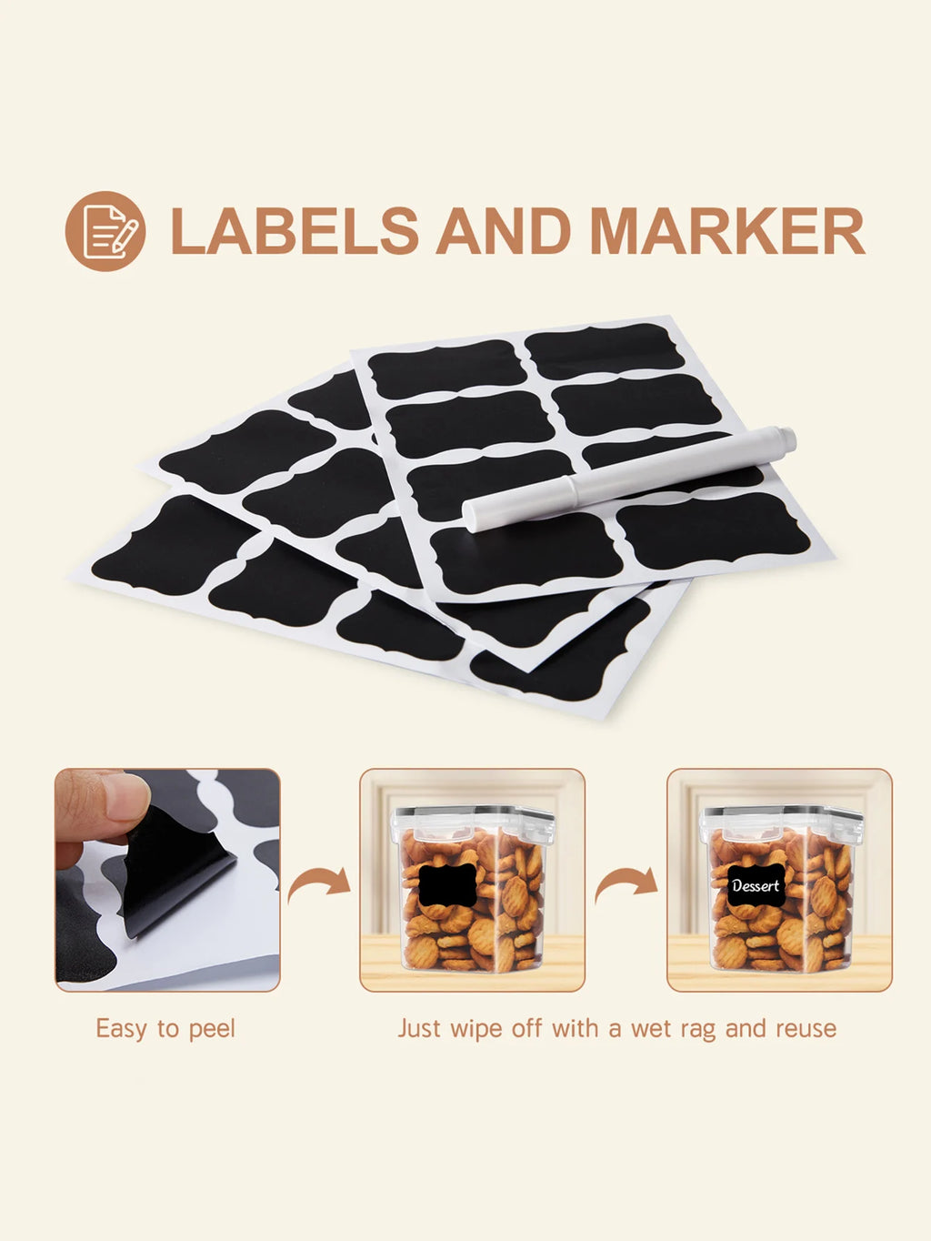 48pcs，kitchen gadgets, sealed pasta boxes with LIDS, labels and markings