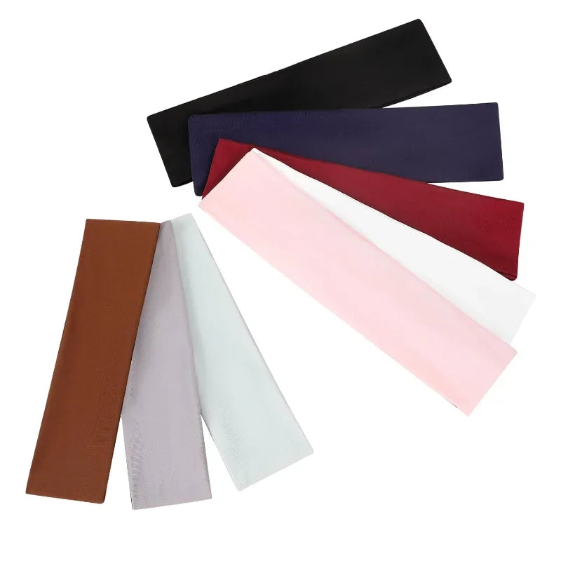 8-Pack Sports Headbands for Women - Elastic, Soft Fabric, Non-Slip Hair Bands for Daily Workouts, Yoga, Running, and Sports