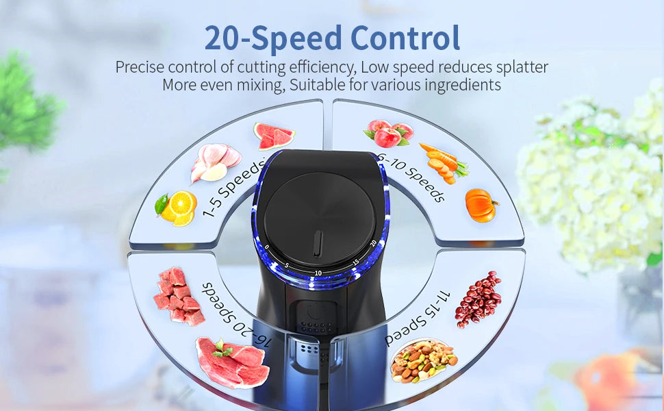 1000W Electric Immersion Handheld Blender, 5 in 1 Kitchen Hand Blender for soups, smoothies, purees and baby food.